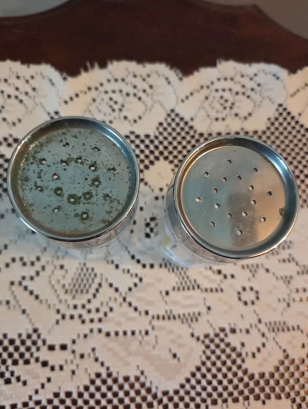 Vintage Goose Glass Canister Set Salt Pepper Shaker Cottage Core Farmhouse